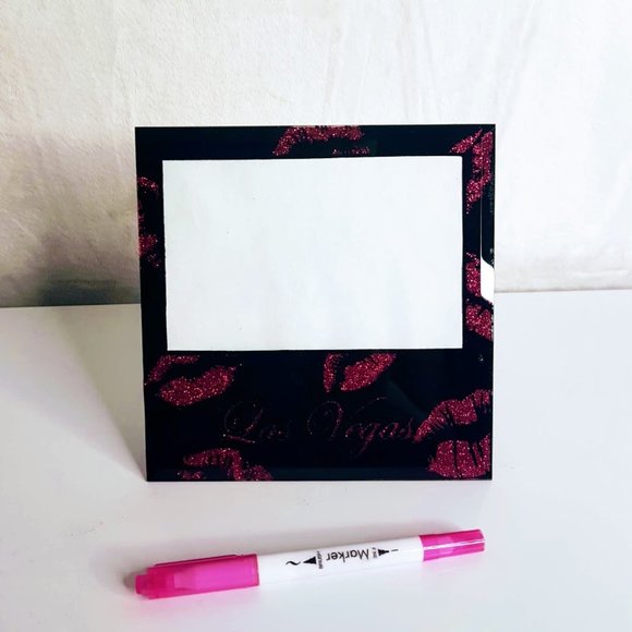 #H22 Las Vegas Pink Lips Picture Frame - Picture 2 of 5